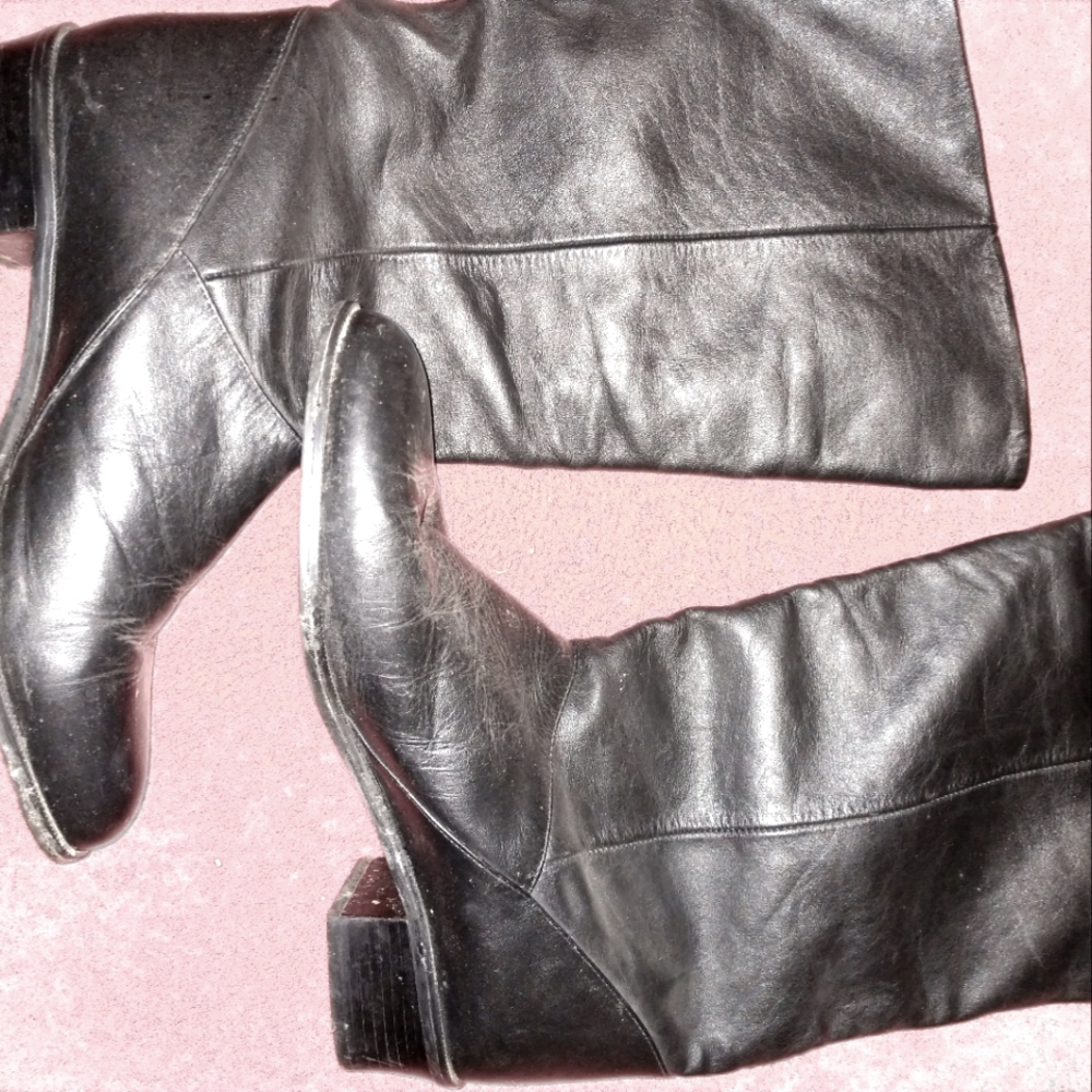 Soft leather boots